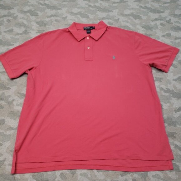 Other - Ralph Lauren Polo Shirt Mens 3XL Big Pink Classic Fit Short Sleeve Embroidered